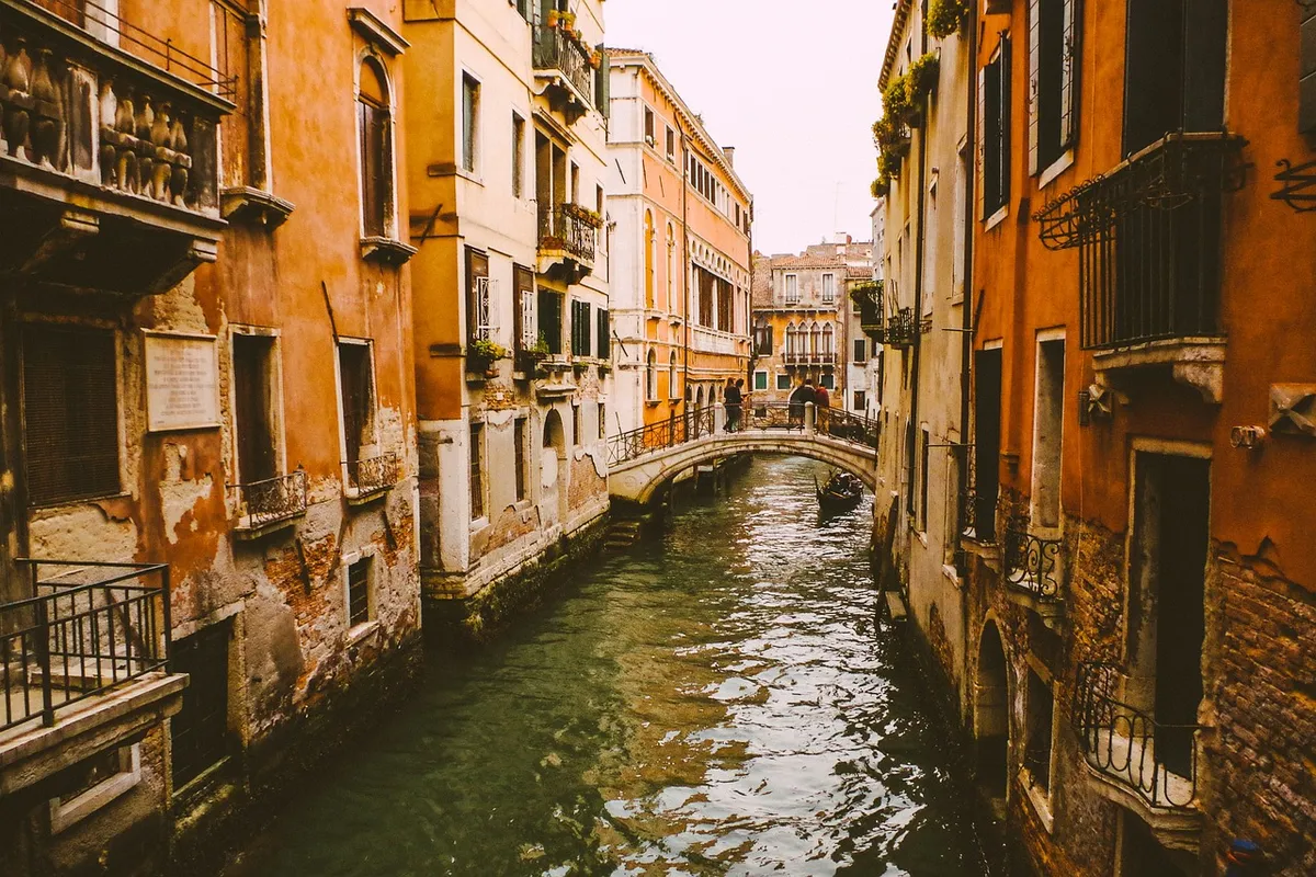 channel, venice, houses, water, bridge, architecture, city, nature, tourism, facade, italian